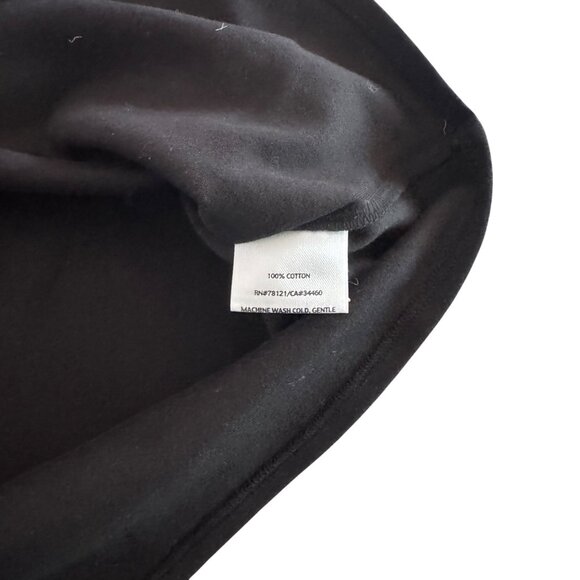 Eileen Fisher Women's 100% Cotton Classic Black Crew Neck SS Top, Size M - Picture 4 of 6